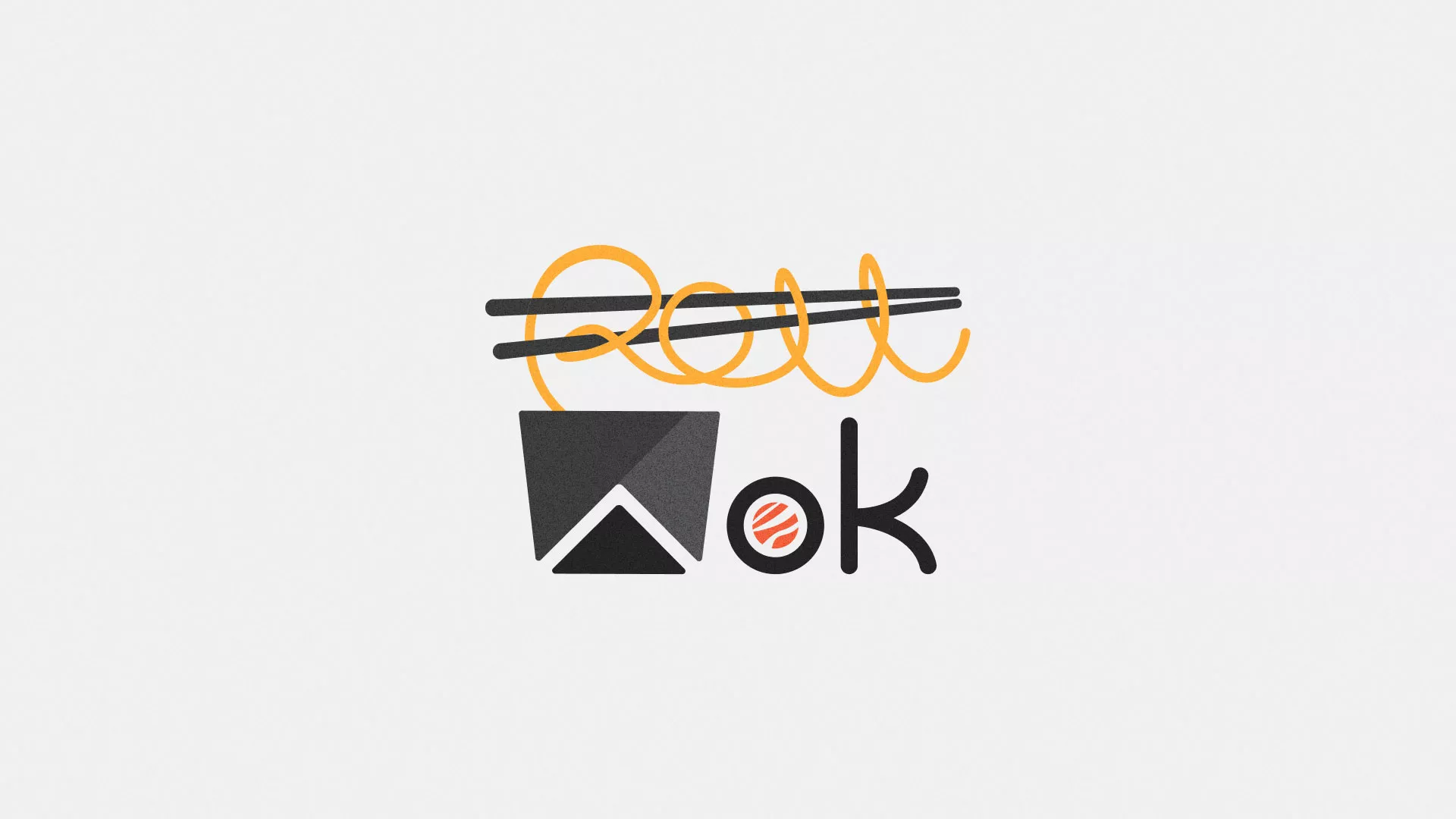 Разработка логотипа в Тихвине для суши-бара «Roll Wok Club» Разработка логотипа в Тихвине для суши-бара «Roll Wok Club»